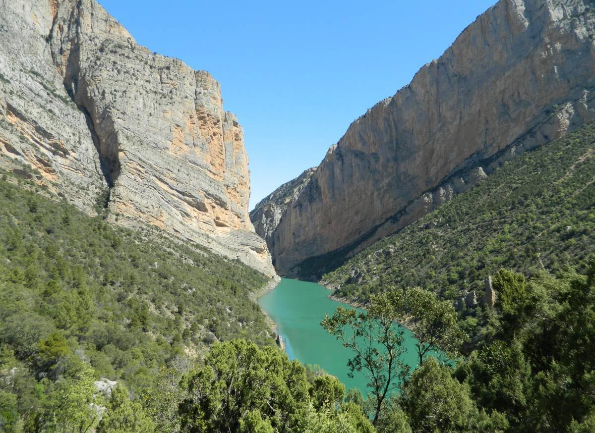 congost de mont-rebei. pàrking de la pertusa